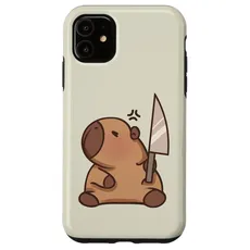 Hülle für iPhone 11 Capybara mit Messer