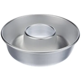 Pentole Agnelli COAL3726 Donutform mit Rohr, aus Aluminium, Silber, 26 cm
