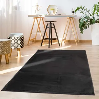 Carpet City »TOPIA 400« rechteckig 21 mm Höhe Kunstfell-Teppich mit Kaninchenfell-Optik, Haptik, Schlafzimmer,