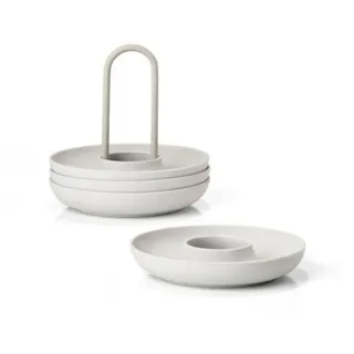 ZONE Denmark Eierbecher mit Halter, Warm Grey