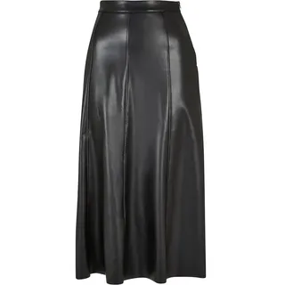 URBAN CLASSICS Synthetic Leather Midirock Black S