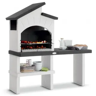 Palazzetti Ravello - Holz-Grillkamin aus Beton - Grillrost 68x40 cm