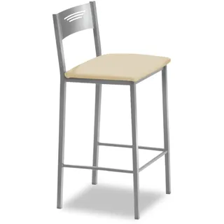 ASTIMESA Küchenhocker, hoch, 70 cm, Kunstleder, Beige