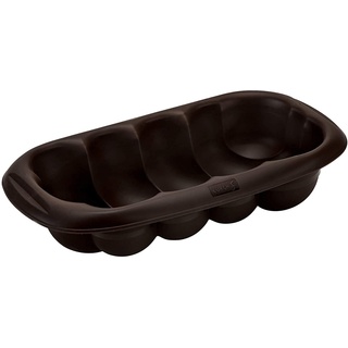 Lurch 85039 FlexiForm Hefezopf/Kuchenbackform zum Backen des traditionellen Ostergebäcks aus 100% BPA-freiem Premium-Platin-Silikon 30x16cm braun