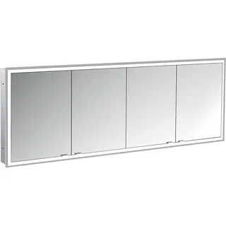 emco prime Lichtspiegelschrank, 2000 mm, 4 Türen, Unterputzmodell, 949706299, Farbe: aluminium/spiegel