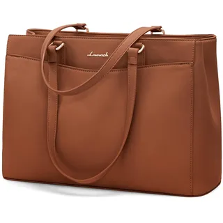 LOVEVOOK Laptoptasche Handtasche Damen 15,6 Zoll, Leicht Aktentasche Arbeitstasche Groß, Elegant Laptop Bag Business Shopper Tasche Lehrertasche Schultertasche Women für Uni Schule Büro
