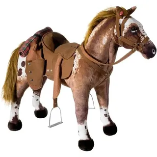 HEUNEC 723573 - Cowboy Pferd mit Sound, 100 kg Tragkraft, Braun