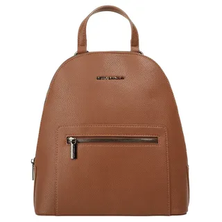 Cityrucksack BETTY BARCLAY, Damen, Gr. B/H/T: 27cm x 29cm x 13cm, onesize, braun (cognac), 100% Polyester, Rucksäcke Cityrucksack