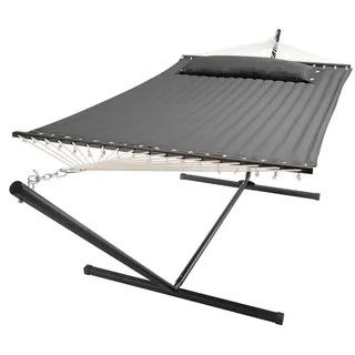 Juskys Hängematte Cata mit Gestell anthrazit