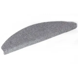 Andiamo Stufenmatte Paris – Treppenstufen Matten selbstklebend – 15er Set Stufenmatten für den Innenbereich – 2 mm starker Treppenteppich als Schutz vor Kratzern – 23 x 65 cm in Grau
