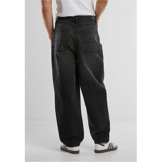 Urban Classics Tapered Heavy Ounce Baggy Jeans - Black Washed - 30