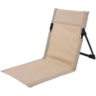 ZONADAH Klappbarer Campingstuhl, Strandsitzkissen, Bodenstuhl mit Rückenlehne, leichte Strandmatte, Faltbarer Liegestuhl, ideal für Camping im Freien, Strand, Reisen, Zuhause