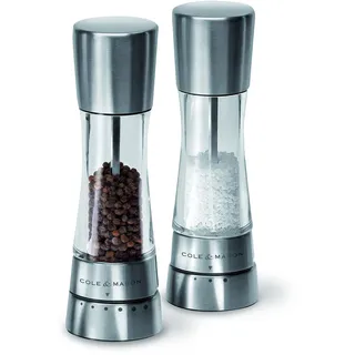 Cole & Mason Derwent Pfeffermühle 19 cm Silber unbefüllt