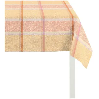 Tischdecke APELT "6106 SPRINGTIME, Paisley, Frühjahrsdeko, Frühling" Gr. 3, bunt (orange, bunt), B:85cm L:85cm, Polyester, Tischdecken, Tischdecke