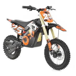 HECHT 59100 Pocketbike Elektro | Orange | 15km Reichweite | bis 28 km/h | 1000W | 36V 12Ah Akku