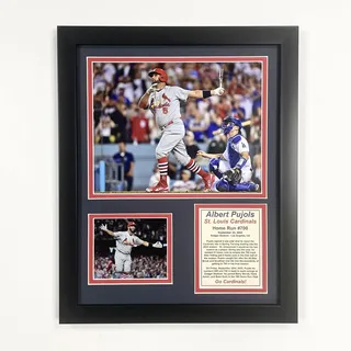 Legends Never Die, Inc. St. Louis Cardinals | Albert Pujols 700th Home Run | 30,5 x 38,1 cm gerahmtes Foto Collage