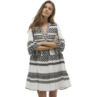 Vero Moda »VMDICTHE 3/4 TUNIC EXP«, mit Volant, schwarz-weiß