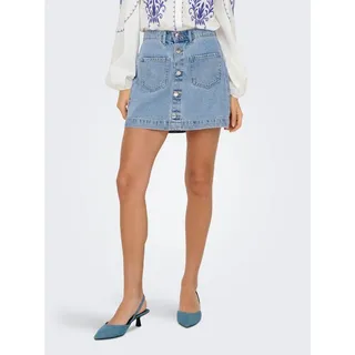 Only Jeansrock Damen Blau 34