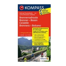 Kompass Verlag Brennerradroute Brenner - Bozen 7051 Fahrrad-Toure - One Size