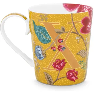 Pip Studio 51002273 Blushing Birds Alphabet Becher yellow X 0,35 l (1 Stück)