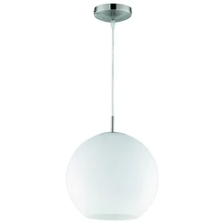 Trio Runde Pendelleuchte 1-flg. Ø25 cm kugelförmig opalglas nickel matt