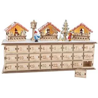 Small Foot Adventskalender, Holz, braun, 40 x 10 x 22 cm