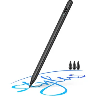 Stift für iPad Apple Pencil USB C, Stylus Pen für iPad 11/10./9/8/7/6. Gen/Pro 12''/12,9''/11"/Mini 7/6/5. /Air 13"/11"/6/5/4/3, Präzise Kontrolle, Magnetische