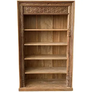 Orientalische Regal Bücherregal Holzregal Massivholz Möbel Handgeschnitzt