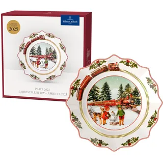 Villeroy & Boch - Annual Christmas Edition Jahresteller 2025 24 cm Bunt, Teller Weihnachten, Weihnachtsteller, Sammlerstück, Geschirr Keramik, Weihnachtsgeschirr, Premium Porzellan