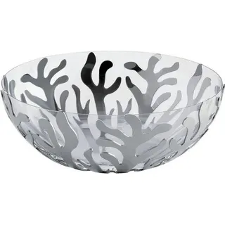Runde Obstschale Mediterraneo Design aus Edelstahl 25 cm Durchmesser