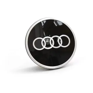 Audi Nabendeckel schwarz/silber