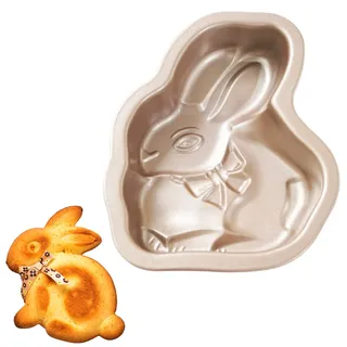 Mini-Kuchenform mit Osterhase, 14 cm, Kuchenform mit Antihaftbeschichtung, Backformen für Weihnachtskuchen, Schokolade, Fondant, Süßigkeiten, Backform