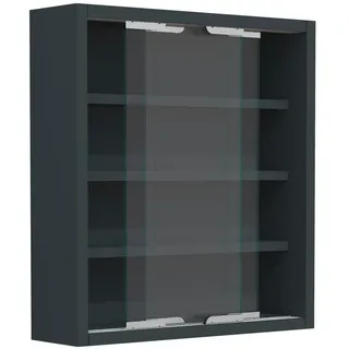 VCM Hängevitrine Agisa 37 x 10 x 40 cm Anthrazit