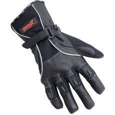 MotorX Motorrad-Handschuhe Sommer, Schwarz, Größe XXL