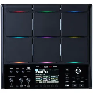 Roland SPD-SX PRO Sampling Pad | Das Sampling Pad Topmodell für Drummer & andere Musiker | 9 Spieloberflächen, 8 externe Trigger-Eingänge, Farbdisplay, anpassbare Pad-LEDs, integrierte Effekte & mehr