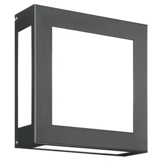 CMD 62/LED/BM Wandleuchte aus Edelstahl anthrazit quadratisch LED IP44 mit Bewegungsmelder