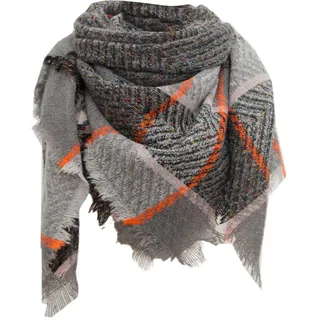 Generisch Strand Tuch Musselintuch 120 X 120 Schal Damen Karierte Decke Dicker Winterschal Tartan Chunky Wrap Übergroßer Schal Cape Schals Schal Damen Blau Schal Damen Rot Schal Damen