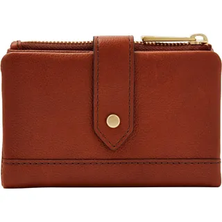 FOSSIL Leder Geldbörse Lainie Multifunction Medium Brown braun - Braun