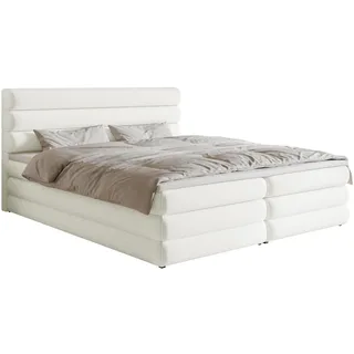 Selsey Alegre - Boxspringbett mit Bettkasten, Weiß, 160x200 cm - Weiß