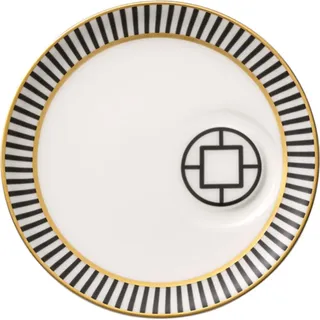 Villeroy & Boch Signature Metrochic Mokka-/Espressountere 14,5 cm - Weiß, Schwarz, Gold