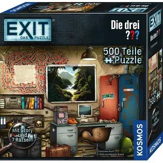 Kosmos Puzzle: EXIT Das Puzzle Die drei ??? Toteninsel, Made in Germany, bunt