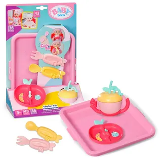 BABY BORN Geschirr-Set, Puppenzubehör mit Click & Play für 43 cm Puppen,
