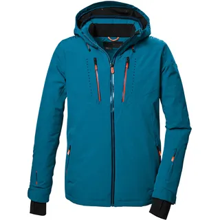 KILLTEC Herren Skijacke/Funktionsjacke mit abzippbarer Kapuze, Schneefang und Unterarmventilation KSW 46 MN SKI JCKT, mittelblau, XXL,