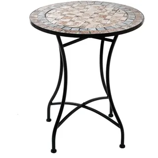 Mosaiktisch ROMA Ø60 H70cm Gartentisch Terrassentisch Balkontisch Bistrotisch