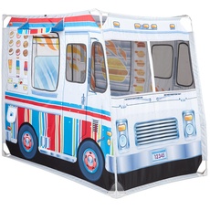 Melissa & Doug Lebensmittel LKW Spielzeug Zelt | Rollenspielzeug | Spielen Zelt für Kinder| 3+ | Geschenk für Jungen oder Mädchen