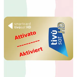 TiVuSat HD Gold Smartkarte (Karte aktiviert) - Gold
