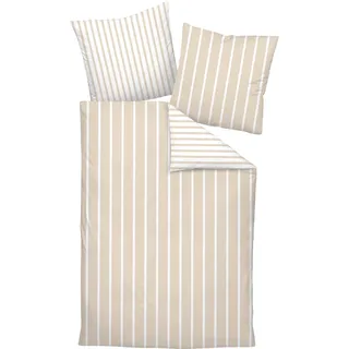 JANINE Bettwäsche MODERNCLASSIC 155x220 cm, mit 1 Kissen Bettbezug Bettzeug - Blau