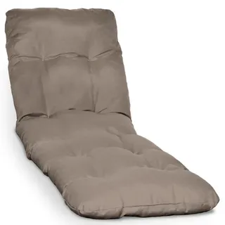 Beautissu Auflage 190 x 60 x 8 cm Taupe 1 St.