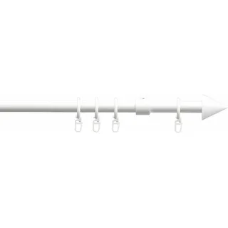 Gardinenstange LIEDECO "Kegel" Gr. 3, weiß, L:200cm Ø:20mm, Metall, Gardinenstangen, Gardinenstange