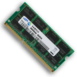Samsung 2GB DDR2 800MHz 2GB DDR2 800MHz Arbeitsspeicher - 2GB (1x 2GB DDR2 800MHz, 200pin SO-DIMM Arbeitsspeicher, Schwarz/Grün)